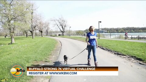 Mel Camp walks around Goat Island for 7k challenge