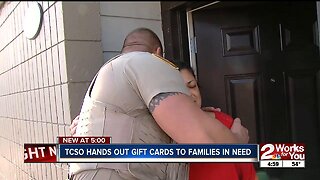 TCSO hands out gift cards to families in need