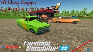 Farming Simulator 22 1958 Chevy Dragster #shorts #farmingsimulator22 #chevrolet #dragster #viral