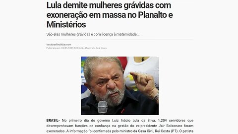 Lula demite mulheres gravidas do planalto e nos ministérios - Disco voador - UFO OVNIs