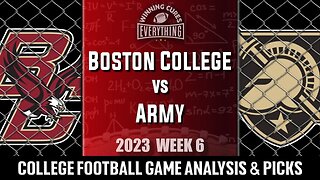 Boston College vs Army Picks & Prediction Against the Spread 2023 College Football Analysis