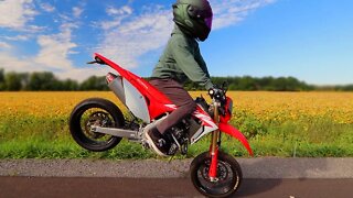 CRF450L SUPERMOTO Sunday Exploring! OKAI EB50 REVIEW