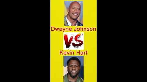 Dwayne Johnson VS Kevin Hart Comparison by Statistics | Who is Better ? #hollywood #m #shorts #love