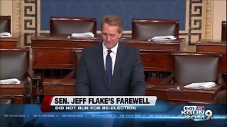 Flake's Senate farewell speech cites threats to democracy