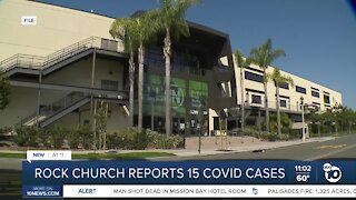 Rock church reports 15 COVID cases