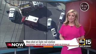 Man shot and killed at light rail station in Phoenix