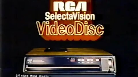 1981 "BBQ Movie Party" RCA CED SelectaVision VideoDisc Commercial "HD" (80's Tech)