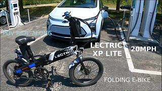 LECTRIC XP LITE : 20 MPH EBIKE TRIP CHARGING UP MY EV : CHICAGO RIDE ALONG IN 4K! (GOPRO HERO 9 POV)