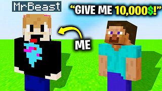 I Pretended To Be MrBeast In Minecraft