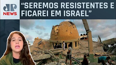 Aline Szewkies relata tensão com bombardeios em Israel