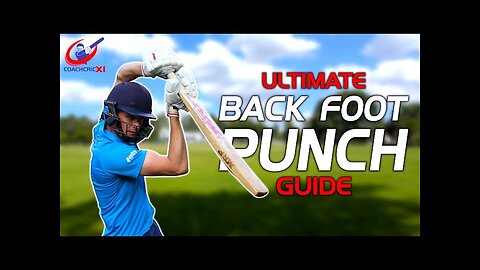 LEARN how to play the BACK FOOT PUNCH | Batting drill session