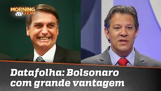 1ª pesquisa Datafolha do segundo turno mostra vantagem de Bolsonaro sobre Haddad