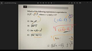 #15, #SAT, #EST, #ACT, Radials, Roots, Exponents.