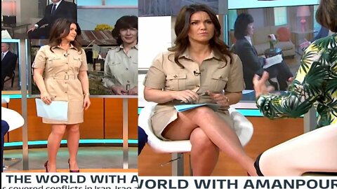 Susanna Reid Best Ever Short Dress Style - Safari Split Mini Dress & Heels