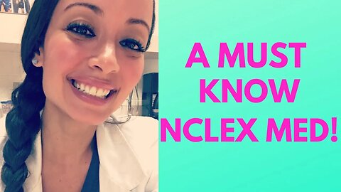A MEDICATION YOU MUST KNOW FOR THE NCLEX: LISINOPRIL: ACE INHIBITOR