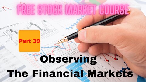 Free Stock Market Course Part 39: Stock Market Observation