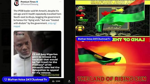 “Cease Fire4 40 days,we’re working to releasing MNK ~Ohaneze-Biafrans 10/16 /2023