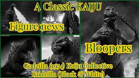 {A Classic Kaiju} (Mezco Toyz) Godzilla 1954 Kaiju Collective Godzilla Black & White