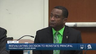 Palm Beach County School Board reevaluating to reinstate principal