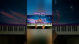 Disney Intro on piano #disney #shorts