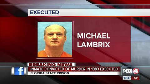 Inmate executed for murder