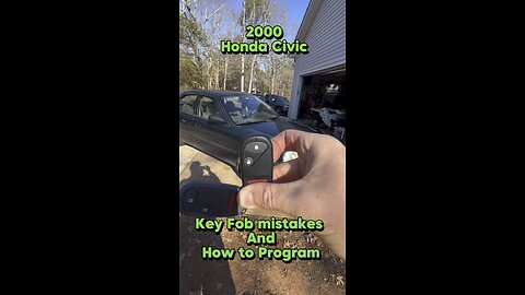 Fixed!!! How to choice the correct key fob and How to program a key fob. #honda #hondacivic