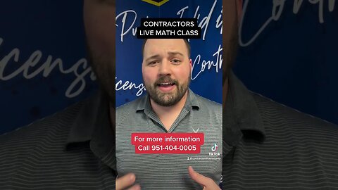 Contractor Math Class