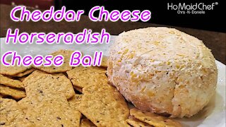 Cheddar Cheese Horseradish Cheese Ball | Dining In With Danielle