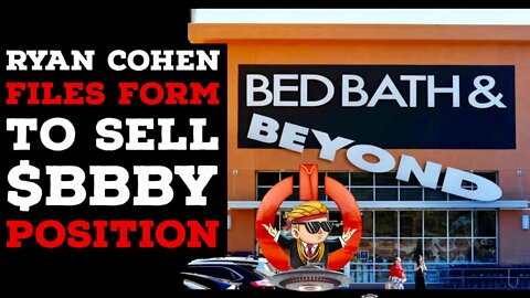 Ryan Cohen Files Form 144 for Right to Sell $BBBY Position