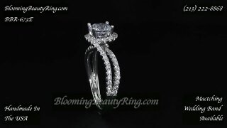 BBR 673-E Diamond Engagement Ring By BloomingBeautyRing.com