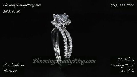 BBR 673-E Diamond Engagement Ring By BloomingBeautyRing.com