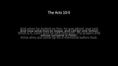 The Acts Chapter 10