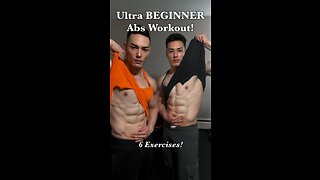 Ultra BEGINNER Abs Workout! (6 Exercises)