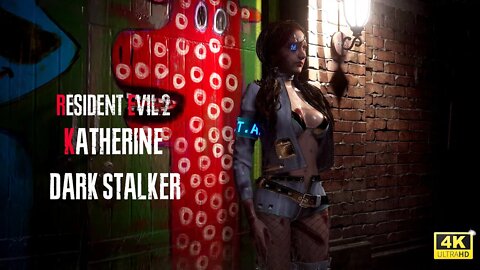Resident Evil 2 Remake Katherine Dark Stalker [4K]