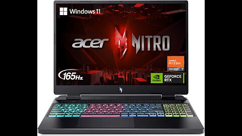 Acer Nitro 16 Gaming Laptop AMD Ryzen 7 7840HS Octa Core CPU