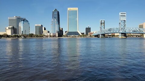 Jacksonville Skyline Sunset over the St. Johns River - Winter 2022