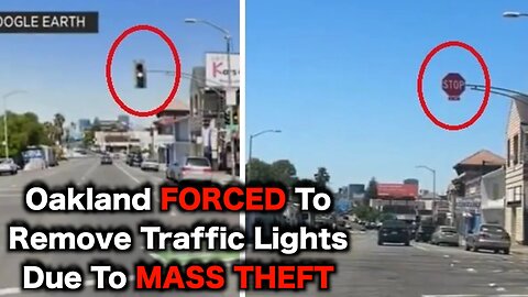 Oakland Can't Stop Traffic Light Theft
