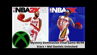 Nba 2k21 Mystery Domination Final Game 99/99 stars on Xbox Next Gen + Mel Daniels EVO Unlocked!