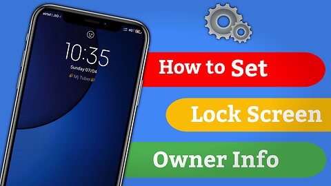 How To Set Owner Info | Lock Screen Owner Info | Mj Tuber | Lock screen | Lock Screen Name