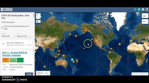 6.3 Magnitude Earthquake Strikes Near Vanuatu April 9th 2022!