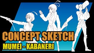 HOW TO SKETCH POSES AND TURN INTO A FINAL CONCEPT.MUMEI KABANERI.#figuredrawing #anime #poses