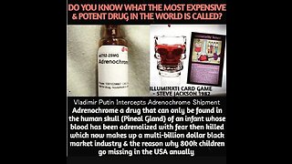 Vladimir Putin Intercepts Adrenochrome Shipment Headed For Hollywood United States