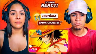 (ELA CHOROU 😢!) Rap do Ace (One Piece) - PUNHOS DE FOGO | NERD HITS | [React Rap Nerd] 🔥