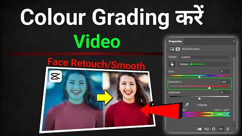 Colour Grading & Face Retouching Video Editing For Best Apps