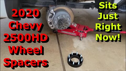 Installing 2" Wheel Spacers on my 2020 Chevrolet 2500HD OEM Wheels