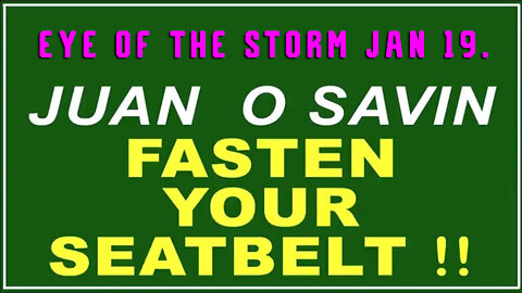 Q+ Juan O Savin Jan 19 - Fasten Your Seatbelt