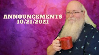 Announcements Oct 21 2021 including a TikTok livestream