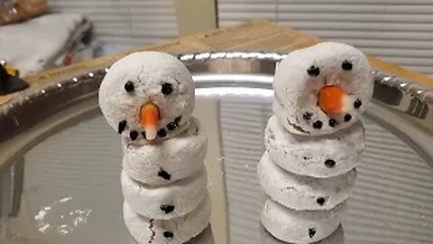 Donut snowmen