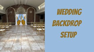 How to make a wedding backdrop