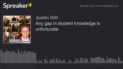 Any gap in student knowledge is unfortunate